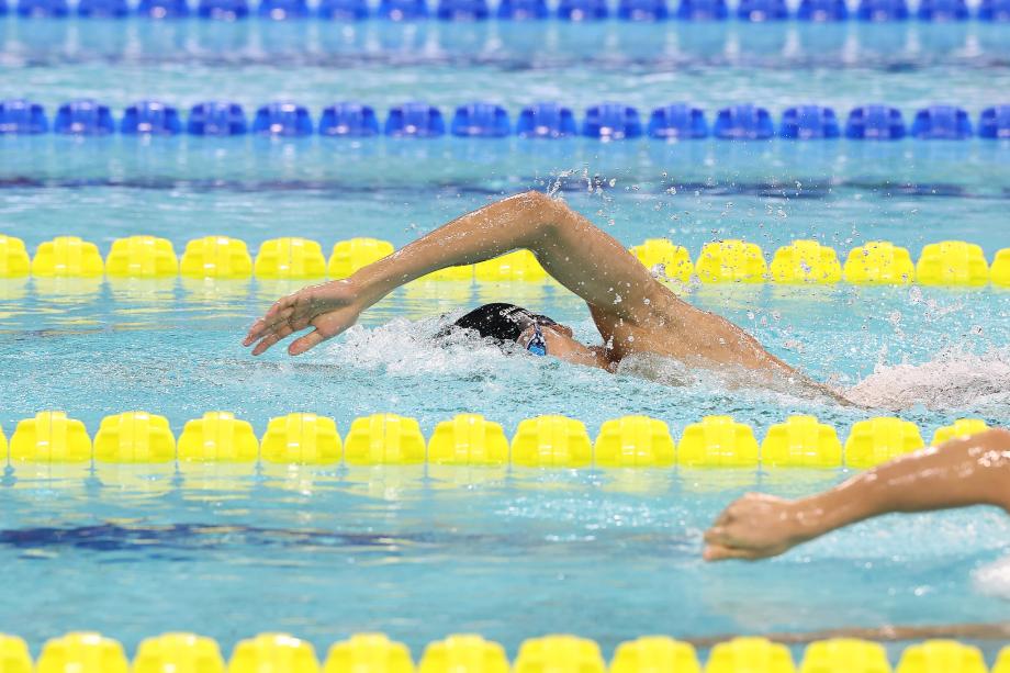 [图]男子1500米自由泳 山东选手张展硕夺冠